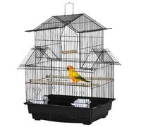 AllMyPets Gabbia per Uccelli con Vassoio Estraibile 50.5x41x63 cm Nero 1BKAM269