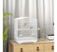 AllMyPets Gabbia per Uccellini Portatile con Maniglia,Porte, Posatoi e Altalena