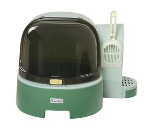AllMyPets Lettiera per Gatti Chiusa con Coperchio Apribile Verde A1100GNAO10