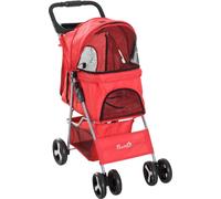 AllMyPets Passeggino per Animali Domestici Pieghevole Rosso D00083RD