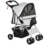 AllMyPets Passeggino per Cani Pieghevole in Ferro e Oxford Grigio A1653GYAO10