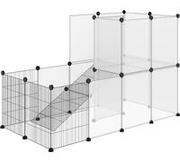 AllMyPets Recinto Modulare per Conigli e Animali di Piccole 27 Pannelli Nero 259