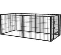 AllMyPets Recinto per Cani di Piccola Taglia in Metallo 82.5-150x79x61cm