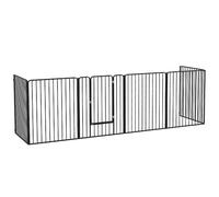 AllMyPets Recinto per Cani Grandi a 6 Pannelli Modulabili Nero A1960BKAO10