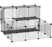 AllMyPets Recinto per Conigli Modulabile con Accessori Montaggio in Acciaio