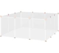 AllMyPets Recinto per Piccoli Animali Modulabile 12 Pannelli Bianco