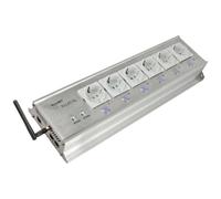 Allnet 221638 Multipresa con WiFi 6 scomparti Argento Connettore IEC 1 pz.