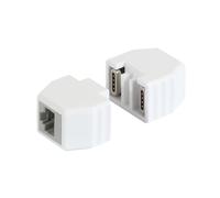 ALLNET TP-TP Kupplung CAT6A Buchse 1:1 8-pol. RJ45 magnetico Sicherungskupplung 50er Bulk Set Abwurfbuchse PoE fähig