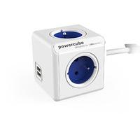 Allocacoc 2402BL/FREUPC 1,5 m Interno Tipo E Blu Bianco CE KEMA FR 4 presa(e) AC