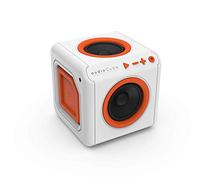 Allocacoc AudioCube Altoparlante Portabile, Bianco/Arancione