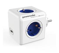 Allocacoc Power Cube Original USB, Bianco/Blu