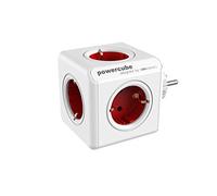 Allocacoc PowerCube Original Spina a 5 Prese, Rosso
