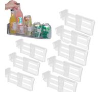 Allocatore di spazio per frigorifero, divisore a clip per porta laterale del frigorifero, mensola a scatto, combinazione divisoria per bottiglie da cucina (estensibile)