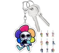 AlloFuu Mondo di Dandys Portachiavi Gioco Figura Vee Goob Portachiavi Carina Catena Decorazione Dandy Mondi Merch Regali 9 Pezzi (Stile 1)