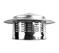alloggiamenti esterni, alloggiamenti di ventilazio Camino da tetto rotondo da 110 mm / 160 mm, tubo di ventilazione in acciaio inossidabile, copertura for cappello antipioggia, cappa di scarico for tu