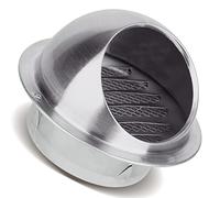alloggiamenti esterni, alloggiamenti di ventilazio Griglia di scarico, presa d'aria for pareti/soffitti, copertura griglia con persiana antipioggia Ventilazione rapida rotonda/1 pezzo/160 mm/6,3 polli