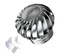 alloggiamenti esterni, alloggiamenti di ventilazio Tappo di ventilazione for turbine eoliche da tetto Prese d'aria da tetto rotanti Tappo di scarico in acciaio inossidabile Canna fumaria da tetto / 30