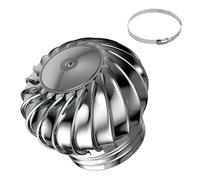 alloggiamenti esterni, alloggiamenti di ventilazio Tappo di ventilazione for turbine eoliche da tetto Prese d'aria da tetto rotanti Tappo di scarico in acciaio inossidabile Canna fumaria da tetto / 30