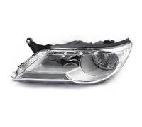 Alloggiamenti fari per auto Per VW Per Tiguan 2009 2010 2011 2012 Faro Paraurti Anteriore Assemblea Testa Luce Della Lampada Assy Anteriore Faro Copertura(Sinistra)
