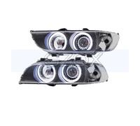 Alloggiamenti Fari Per BMW Serie 5 E39 1997-2003 Faro Anteriore Indicatore Direzione Una Coppia Paraurti Copri Faro Anteriore Auto(White 1 Pair)