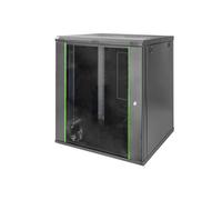 Digitus 16HE 19"-Wandgehäuse Dynamic Basic Serie RAL 9005 schwarz - DN-19 16U-6/6-EC-SW