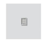 ALLOGGIAMENTO A PARETE SIEDLE GA 612-1/1-01 SM - in alluminio, per modulo funzionale