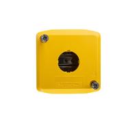 Alloggiamento cassetta 1 foro 22 mm giallo IP65 XALK01 Harmony