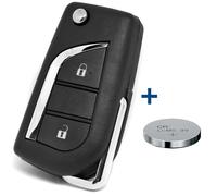 Alloggiamento chiave pieghevole per telecomando Toyota AYGO Peugeot 107...