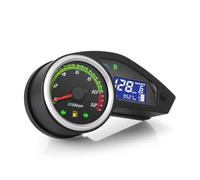 Alloggiamento Contachilometri Contagiri Digitale 0~12000 RPM Strumento Contachilometri 12V Cruscotto Moto Tachimetro Carburante Per Strumento Contachilometri