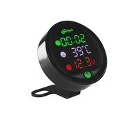 Alloggiamento Contachilometri Orologio Per Moto Termometro Voltmetro IP67 Antipolvere LED Digitale Orologio Display Voltmetro Contachilometri Tachimetro