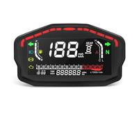 Alloggiamento Contachilometri Pannello Strumenti Con Display Digitale 12V Tachimetro Supporto Per Moto Contachilometri LED Contagiri Con Velocità E Chilometraggio Per CG125 CG150