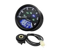Alloggiamento Contachilometri Strumento Universale Per Moto, Misuratore Digitale, Sensore Contagiri, 0~12000 Giri/min Per Moto Da 1 A 4 Cilindri, 12 V