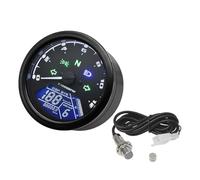 Alloggiamento Contachilometri Strumento Universale Per Moto, Misuratore Digitale, Sensore Contagiri, 0~12000 Giri/min Per Moto Da 1 A 4 Cilindri, 12 V