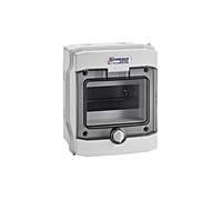 Alloggiamento da parete 1 fila, 6M trasparente IP65 BK080207