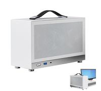 Alloggiamento del computer ITX portatile | 12,28 pollici portatili e robusti alloggi per computer Mini-ITX | Alloggiamento del PC desktop in lega di alluminio | Durevole, resistente alla corrosione, l