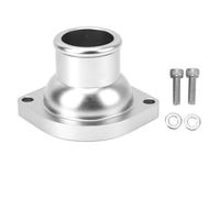 Alloggiamento del termostato in alluminio billet Flusso del refrigerante migliorato Design dritto per motori Vortech serie LS LS1 LS2 LS6 LS7 4800 5300 6000 Superficie anodizzata (Argento)