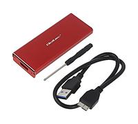 Alloggiamento disco rigido 51831: M.2 PnP SATA III, USB 3.0 alluminio rosso Q...