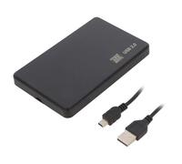 Alloggiamento disco rigido 51862: 2,5" PnP SATA III, USB 2.0 plastica QOLTEC