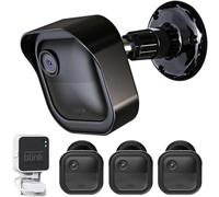 Alloggiamento e staffa di montaggio per fotocamera Blink, confezione da 3 custodie protettive e supporto regolabile a 360 gradi con modulo Blink Sync per sistema di sicurezza della fotocamera Blink