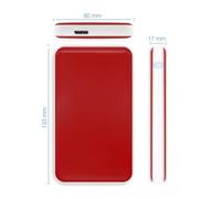 Alloggiamento esterno da 2,5" per dischi rigidi SATA da 9,5 mm, con connessione USB 3.1 Gen1 in elegante colore rosso. Perfetto per aumentare lo spazio di archiviazione del PC in modo rapido e stile.