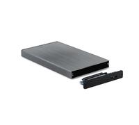 Alloggiamento esterno da 2,5" per dischi SATA da 9,5 mm, con connessione USB 3.0/3.1 Gen1 in colore grigio elegante. Ideale per espandere lo storage su notebook e PC, garantisce trasferimenti rapidi