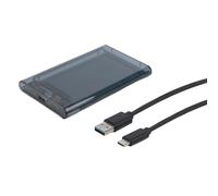 Alloggiamento Hard Disk USB3 1 Trasparente con Hot Swap per 79 Unità 5MM