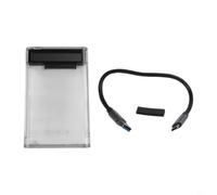 Alloggiamento HDD da 2,5 pollici per SATA a USB 3.2 con display HD da 2,5 | Il display HD mostra temperatura e salute, monitoraggio in tempo reale, gestione proattiva dei dati, supporto SATA III