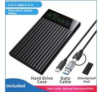 Alloggiamento HDD Esterno SSD USB 32 con Trasferimento Alta Velocit 5Gbps e Sc