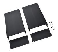 Alloggiamento in alluminio per progetti di elettronica 55 X 106 X 200 Mm Nero Split Enclosure con piastre terminali per amplificatore e uso modulo Custodia elettronica in alluminio Custodia per