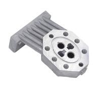 Alloggiamento in Fusione della Pompa Ricambio per Spaccalegna, Accessori Universali Macchine Idrauliche Elettriche Materiale in Lega di Alluminio Guarnizioni Incluse Altezza 130 Mm