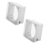 Alloggiamento in plastica trasparente per interruttore orario montaggio a pannello compatibile con CN101 CN102 L701 L702 con distanza foro di fissaggio 54 mm (2 pezzi)