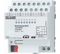 Alloggiamento ingresso binario Jung KNX 2128REG 8x, con accoppiamento bus, 21...