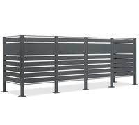 Alloggiamento per 4 contenitori per rifiuti da 120l o 240l Halen CoverTech antracite