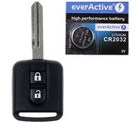 Alloggiamento per chiave auto compatibile con Nissan Qashqai J10 Navara Micra Note X-Trail T31 Almera